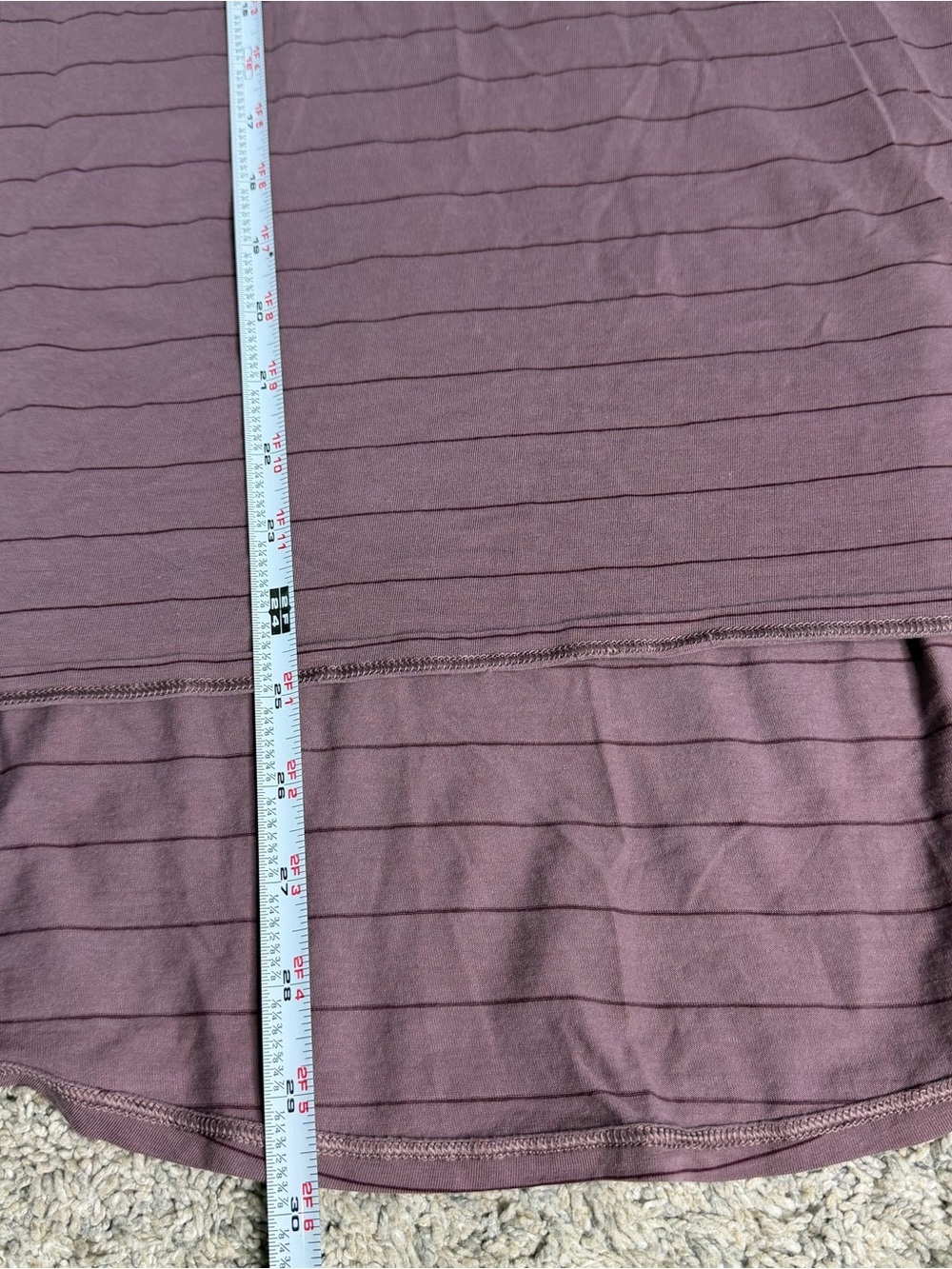Lululemon Long for Length tank large purple pima cotton athleisure athletic - Picture 11 of 11
